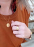 bijoux en laiton doré à l'or 24 carat pour femme