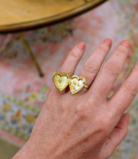 Bague médaillon Coeur
