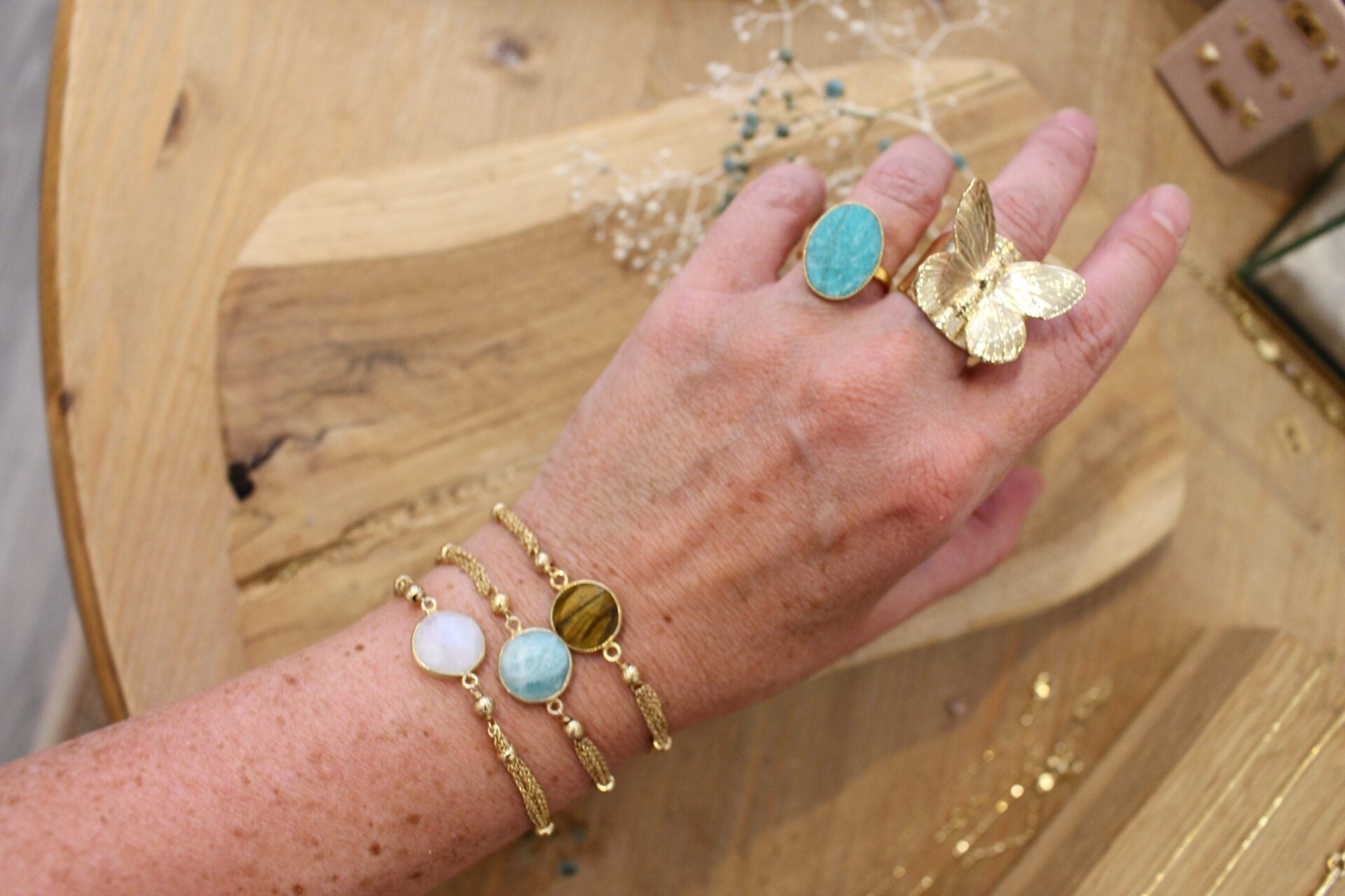 Bracelet ESPIEGLE pierre de lune