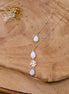 Idée cadeau Collier doré double rang long pierre de lune