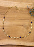Idée cadeau bijou femme Collier doré printemps lapis lazuli