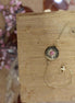 bracelet merci l'univers plaqué or et rhodonite