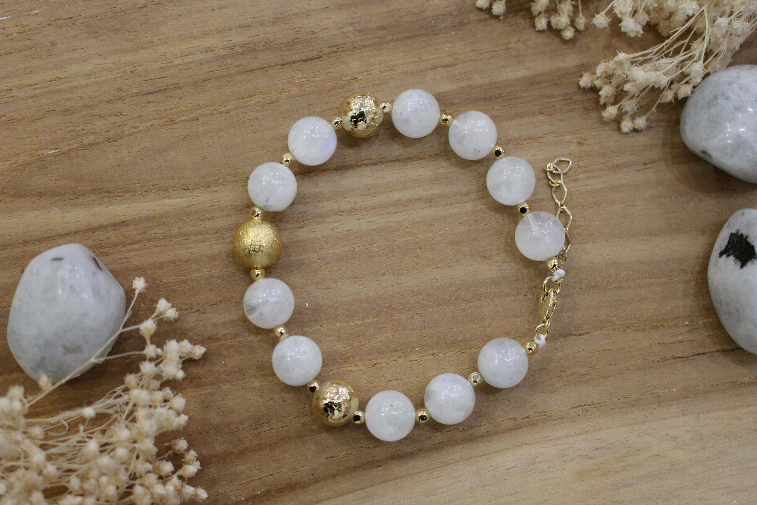 Bracelet NAMASTE pierre de lune