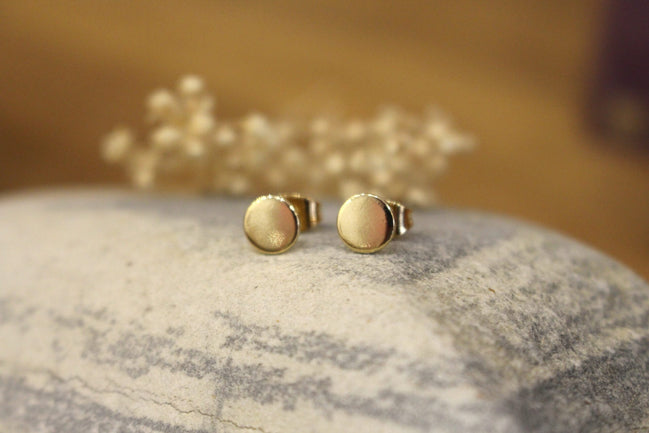 boucles d'oreilles pour femme, en laiton doré