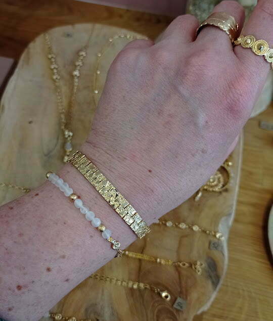 bijoux pour femme en laiton doré à l'or 24 carats