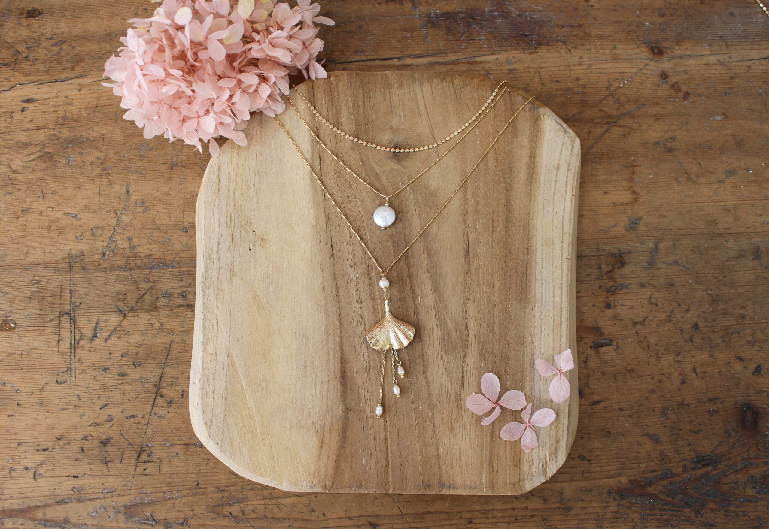 collier de dos, bijou de mariée en laiton doré à l'or 24 carats et perles d'eau douce