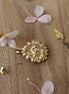 broche Roméo en laiton doré à l'or 24 carats