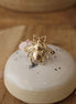 bague pour femme en laiton doré, collection be