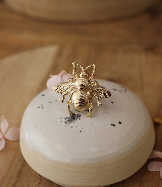 bague pour femme en laiton doré, collection be