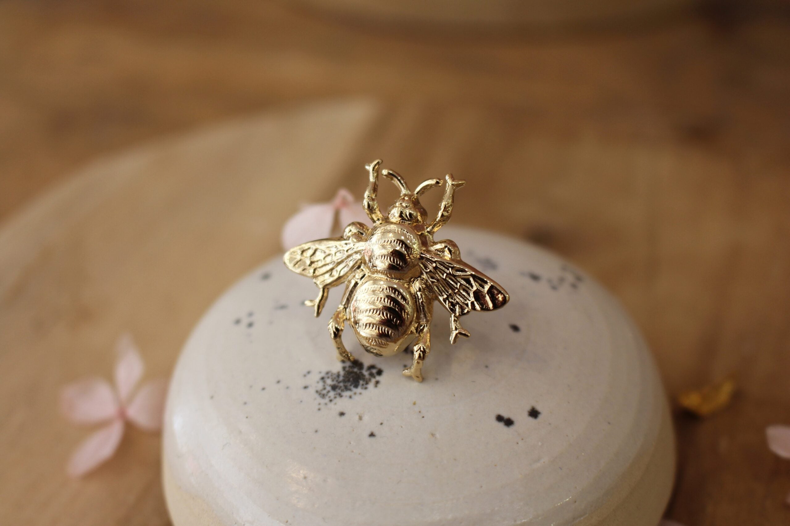 bague be en laiton doré, bijou pour femme