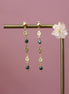 boucles d'oreilles en laiton doré à l'or 24 carats, bijou pour femme