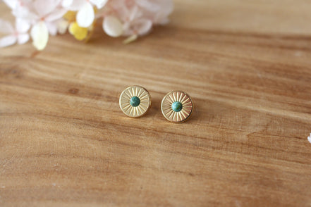 boucles d'oreilles en laiton plaqué à l'or 3 microns,bijou pour femme