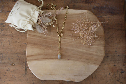 collier dorée bijou femme labradorite