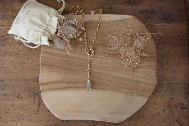 collier dorée bijou femme labradorite