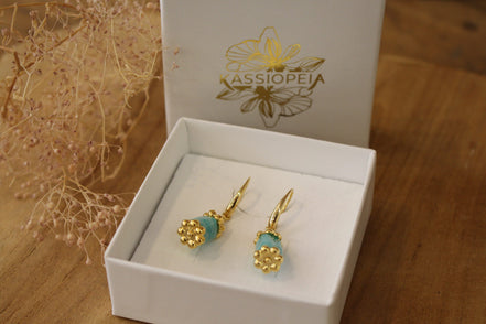Boucles d'oreilles MAGIC amazonite