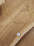 collier double rang doré pendentif pierre de lune
