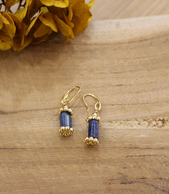 Petites boucles d'oreilles MAGIC lapis lazuli