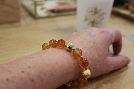 Bracelet NAMASTE cornaline