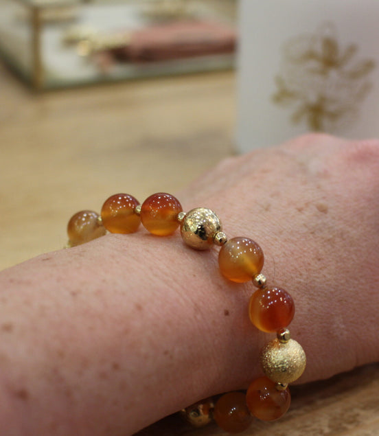 Bracelet NAMASTE cornaline