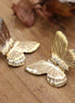 boucles d'oreilles puces papillons dorés