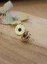 boucles d'oreilles puce plaqué or soleil grenat