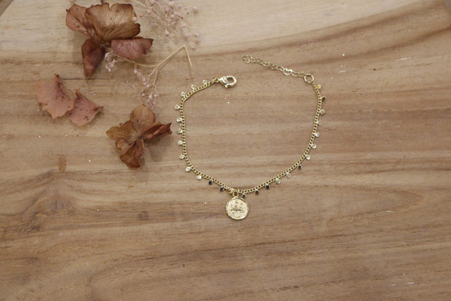 bracelet signe astro doré