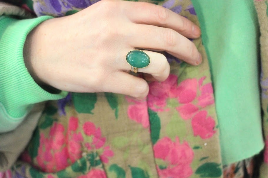 Bague REVERIE agate verte