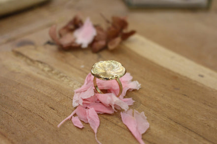bague organique or