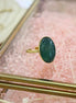 bague agate verte
