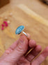 Bague REVERIE argenté - amazonite