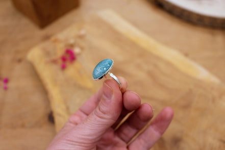 Bague REVERIE argenté - amazonite