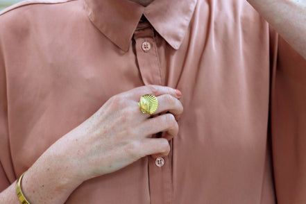 Bague CHEMIN ( boîte coquille st jaques )