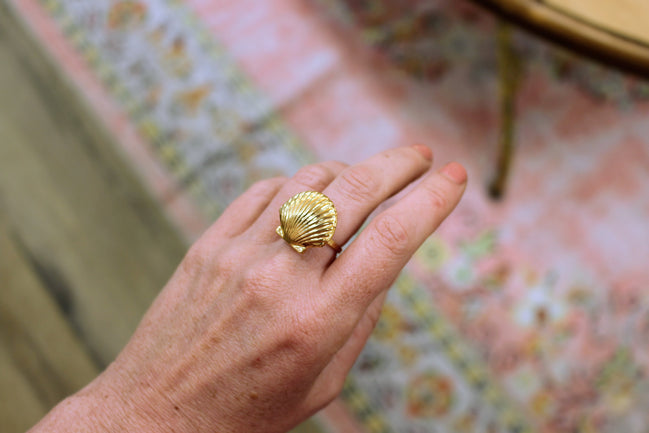Bague CHEMIN ( boîte coquille st jaques )