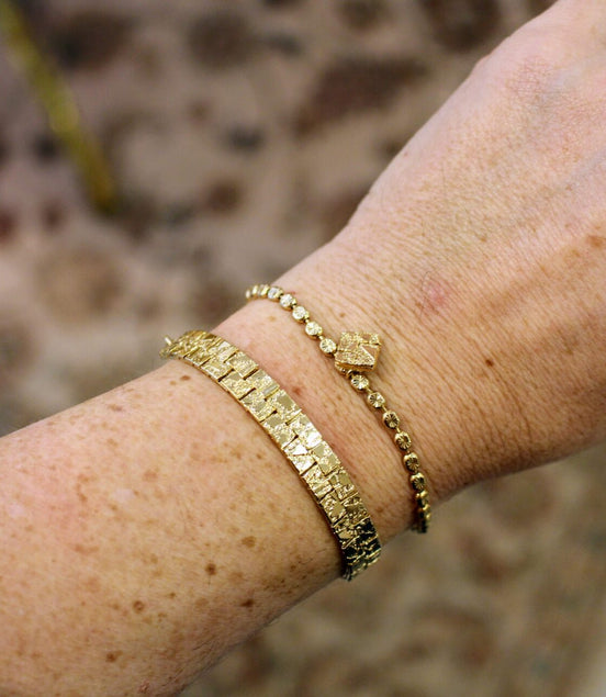 bijou femme bracelet doré fait main