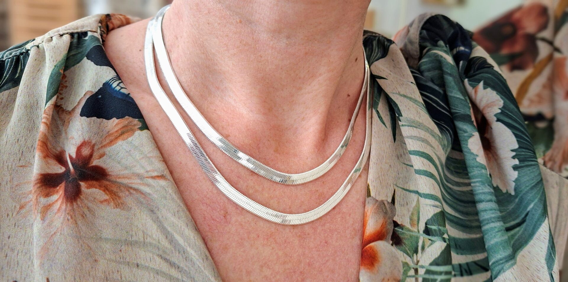 Collier RIVIÈRE argenté