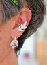 bijou haute fantaisie ear cuff argenté