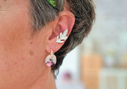 bijou haute fantaisie ear cuff argenté
