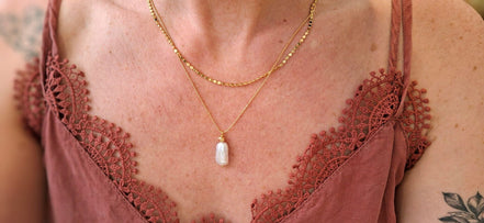 Collier INSPIRATION - perle d'écume