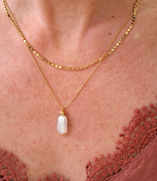 Collier INSPIRATION - perle d'écume