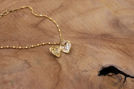 Bracelet doré MÉDAILLON COEUR