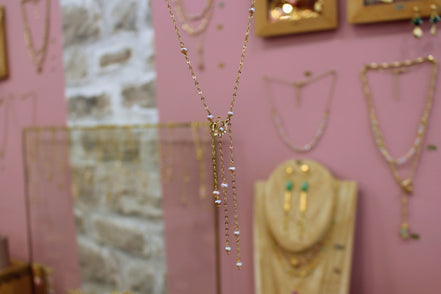 Collier CASCADE perles d'eau douce