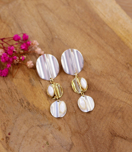 Boucles d'oreilles longues ECLIPSE SOLAIRE