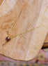 Collier INFINI doré - quartz fraise