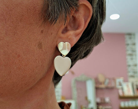 Boucles d'oreilles COUP DE CŒUR argenté