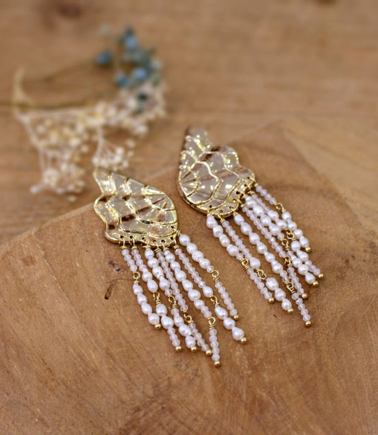 boucles d'oreilles bijou haute fantaisie fabriqué à la main en France