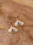 boucles d'oreilles pendantes palourdes coquillages