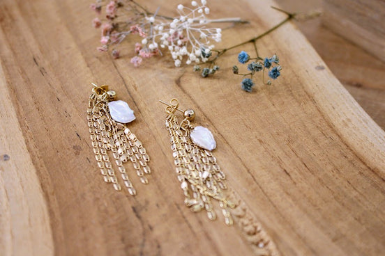 boucles d'oreilles sea dorée