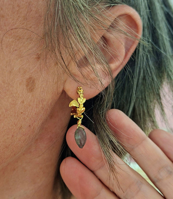Boucles d'oreilles INSOUCIANCE labradorite