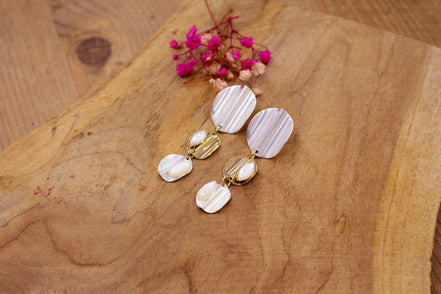 Boucles d'oreilles longues ECLIPSE SOLAIRE