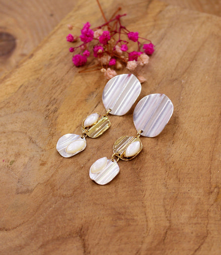 Boucles d'oreilles longues ECLIPSE SOLAIRE